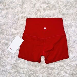 Dark Red Align High-Rise Short 4” Lululemon